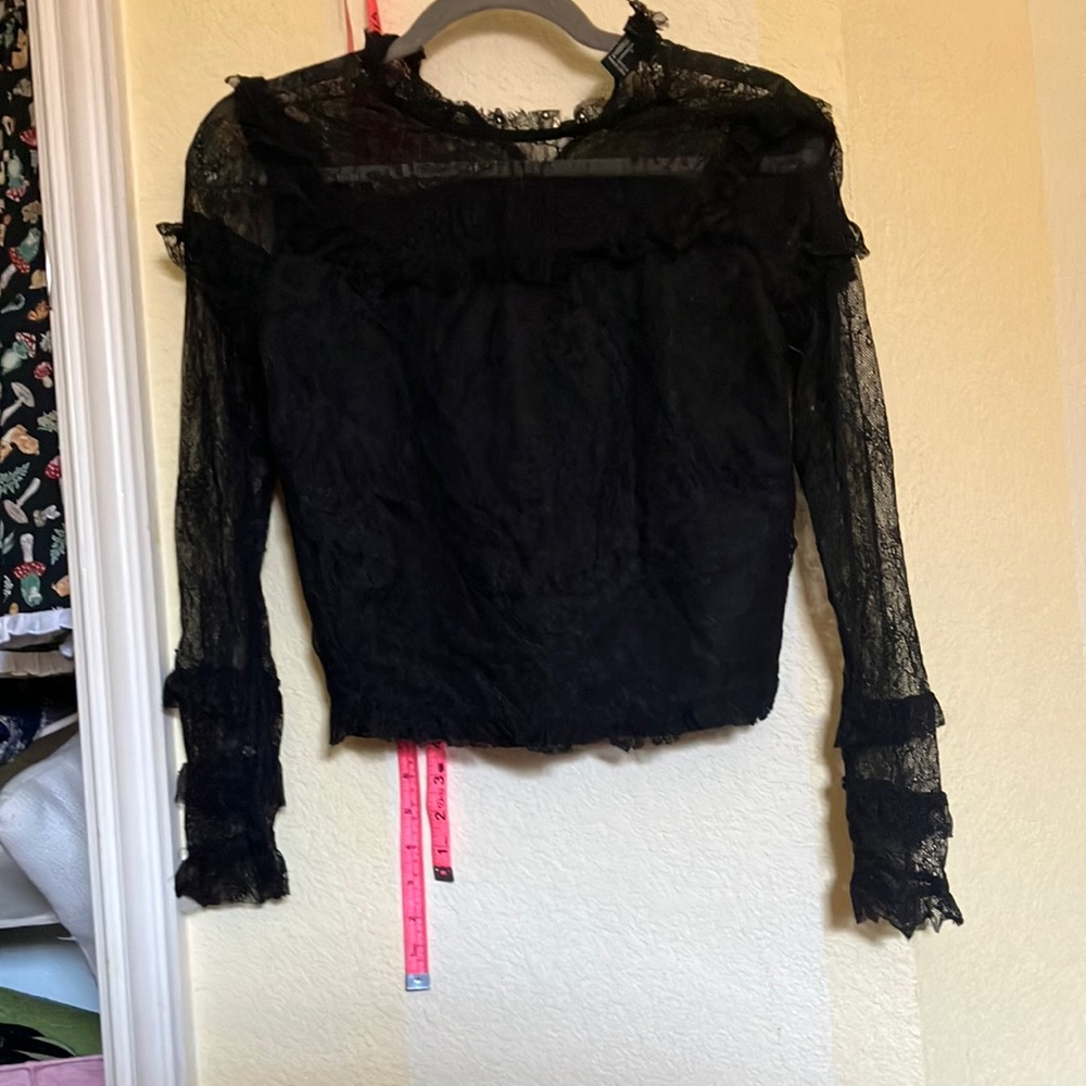 Black lace top
